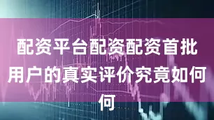 配资平台配资配资首批用户的真实评价究竟如何